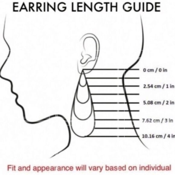 New ANTHRO Lightweight Petra Large Teardrop Earrings - Picture 11 of 13